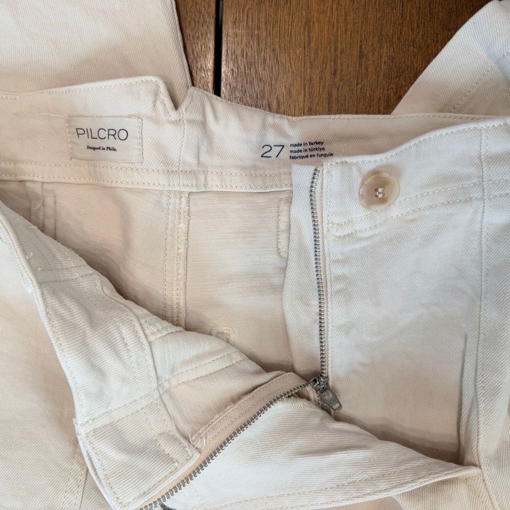 PILCRO Anthropologie The Kit High Rise Wide Leg Utility Trouser Jeans Size 27 - Picture 6 of 14